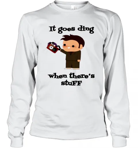 It Goes Ding When Theres Stuff T-Shirt Classic Mens T-shirt - Image 4