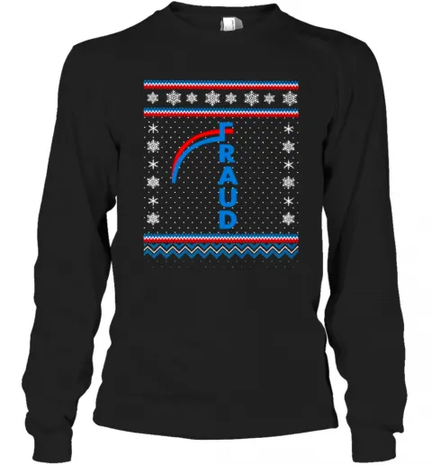 Joe Biden Fraud Ugly Christmas T-Shirt Classic Mens T-shirt - Image 4