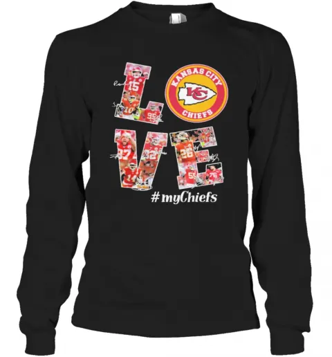Kansas City Chiefs Super Bowl Liv Champions Love My Chiefs T-Shirt Classic Mens T-shirt - Image 4