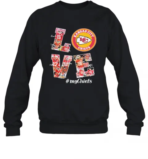 Kansas City Chiefs Super Bowl Liv Champions Love My Chiefs T-Shirt Classic Mens T-shirt - Image 5
