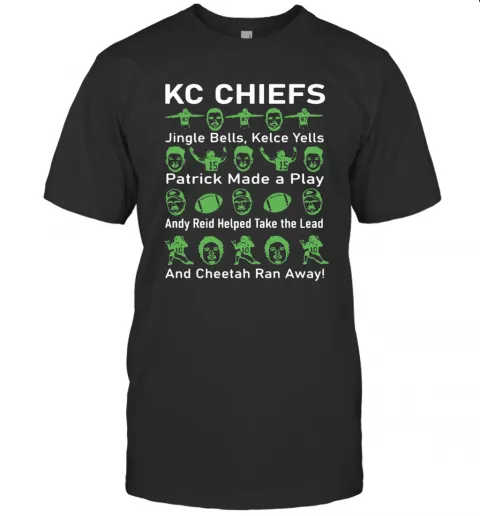 Kc Chiefs Jingle Bells Kelce Yells Patrick Made A Play T-Shirt Classic Mens T-shirt