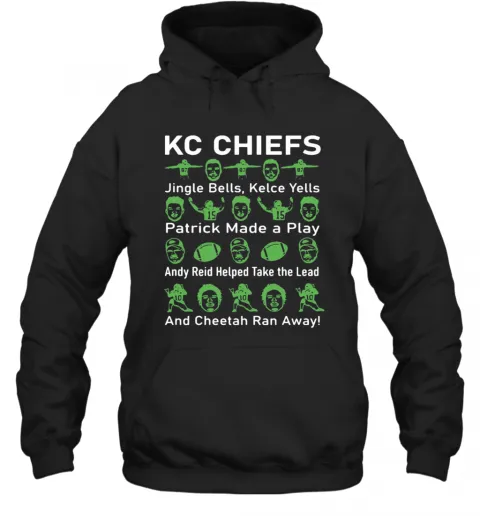 Kc Chiefs Jingle Bells Kelce Yells Patrick Made A Play T-Shirt Classic Mens T-shirt - Image 6
