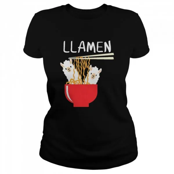 Llama eat llamen shirt - Image 2