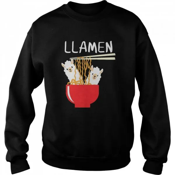 Llama eat llamen shirt - Image 4