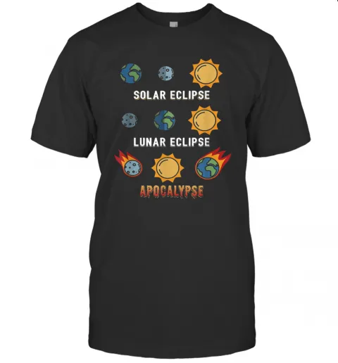 Lunar Eclipse Solar Eclipse Apocalypse T-Shirt Classic Mens T-shirt