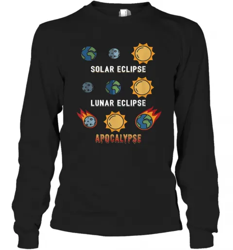 Lunar Eclipse Solar Eclipse Apocalypse T-Shirt Classic Mens T-shirt - Image 4