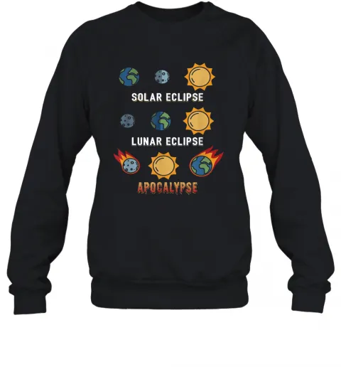 Lunar Eclipse Solar Eclipse Apocalypse T-Shirt Classic Mens T-shirt - Image 5