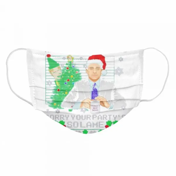 Michael Scott well happy birthday Jesus sorry your partys so lame Ugly Christmas shirt - Image 6