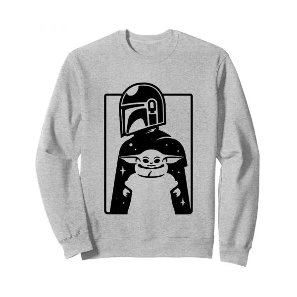 Minimal Mando And Grogu The Mandalorian Baby Yoda shirt - Image 5