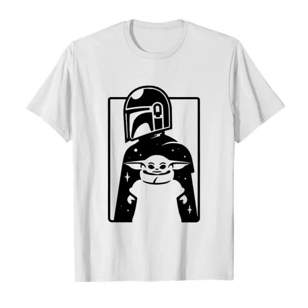 Minimal Mando And Grogu The Mandalorian Baby Yoda shirt - Image 2