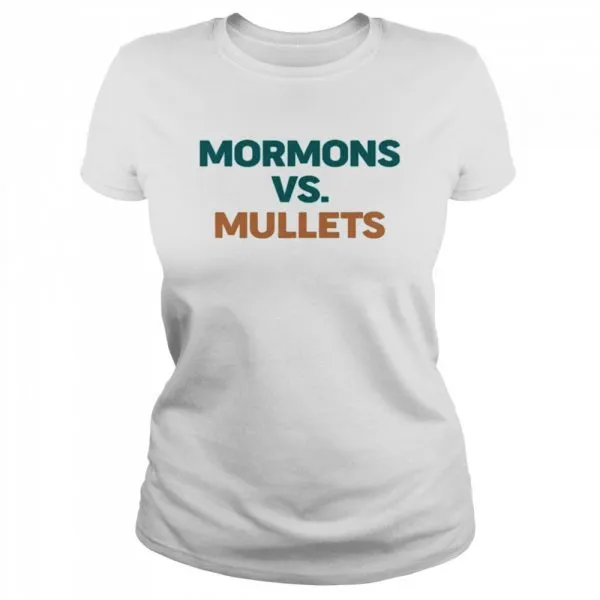 Mormons vs mullets shirt - Image 2