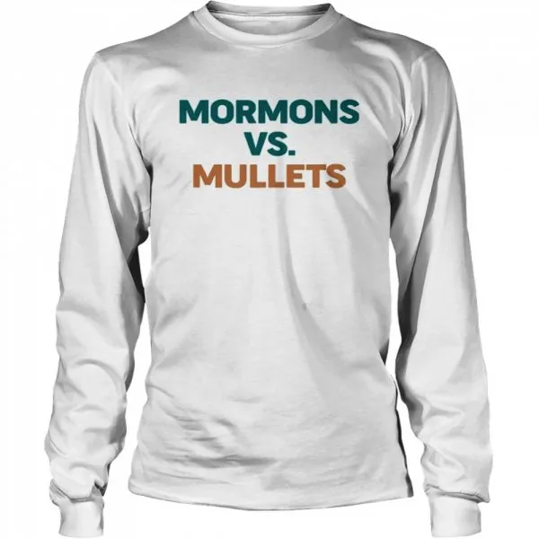 Mormons vs mullets shirt - Image 3
