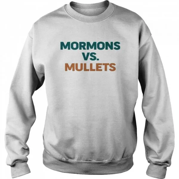 Mormons vs mullets shirt - Image 4