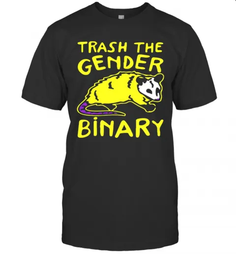 Raccoon Trash The Gender Binary T-Shirt Classic Mens T-shirt