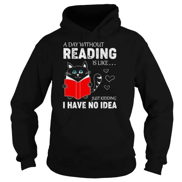 Reading Cat Funny Cat Lover Cool Book Worm shirt - Image 5