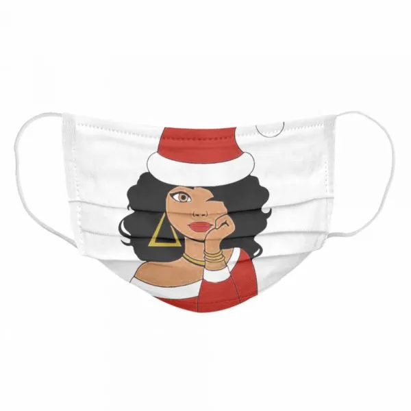 Santa Black Girl Afro Merry Christmas shirt - Image 6