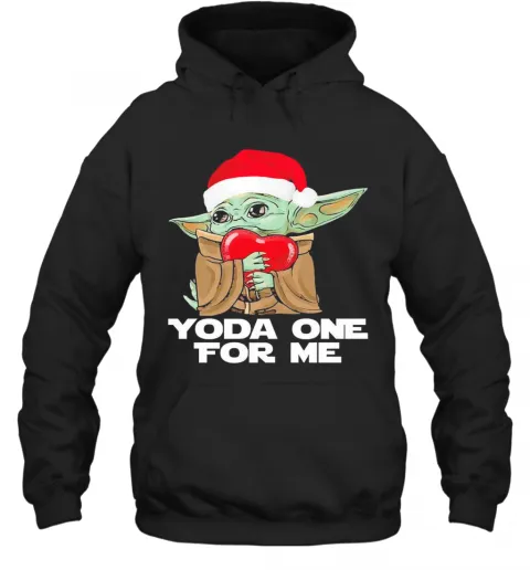 Santa Yoda Hug Heart Yoda One For Me Christmas T-Shirt Classic Mens T-shirt - Image 6