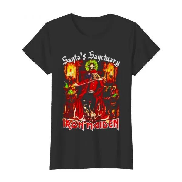 Santas Sanctuary Iron Maiden shirt - Image 3