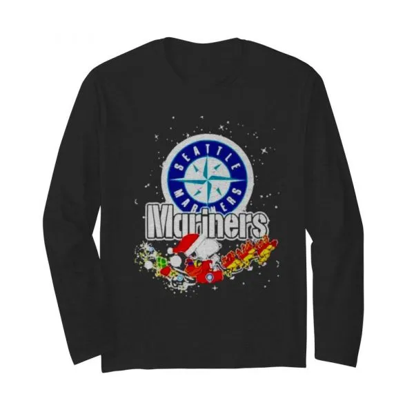 Seattle Mariners Snoopy Christmas shirt - Image 4