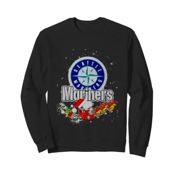 Seattle Mariners Snoopy Christmas shirt - Image 5