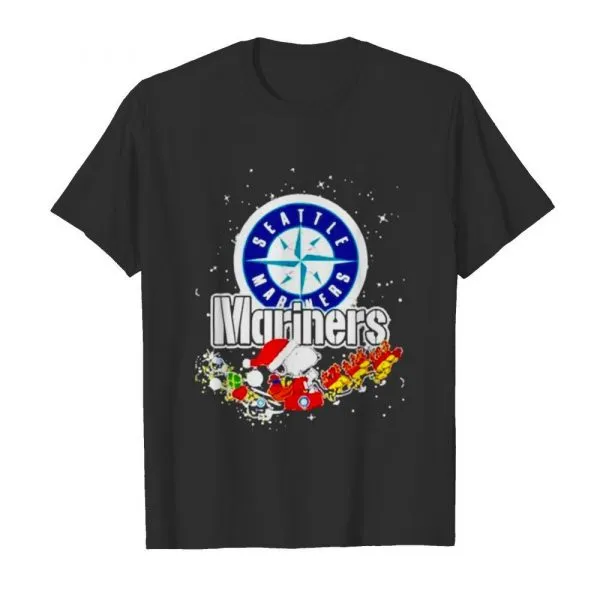 Seattle Mariners Snoopy Christmas shirt - Image 2