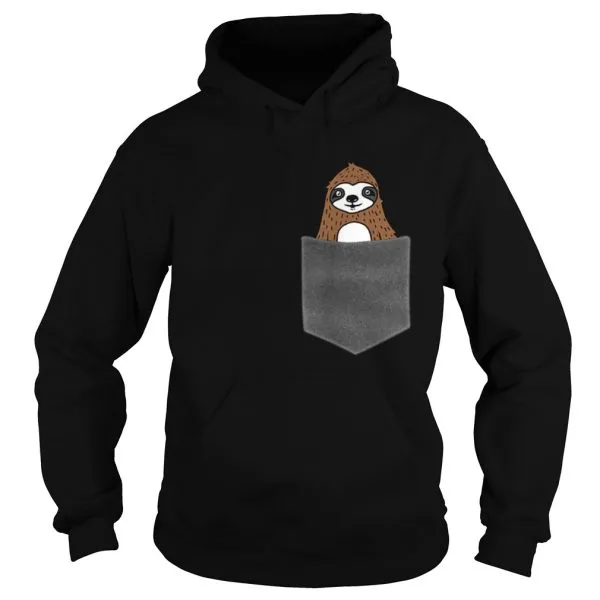 Sloth In Pocket Unisex - Image 4