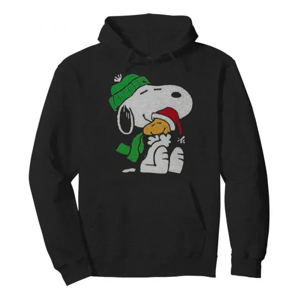 Snoopy hug Woodstock merry christmas shirt - Image 6