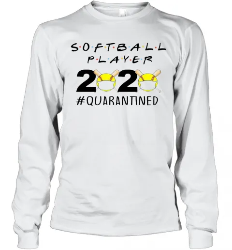 Softball Player 2020 Quarantined T-Shirt Classic Mens T-shirt - Image 4