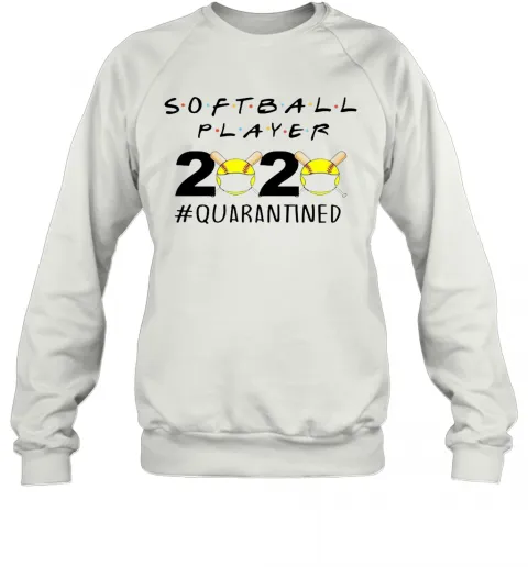 Softball Player 2020 Quarantined T-Shirt Classic Mens T-shirt - Image 5