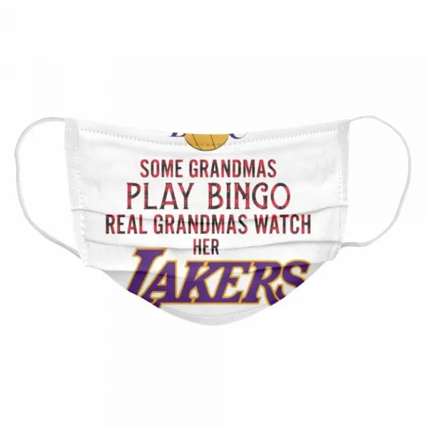 Some grandmas play bingo real grandmas watch her lakers shirt - Image 6