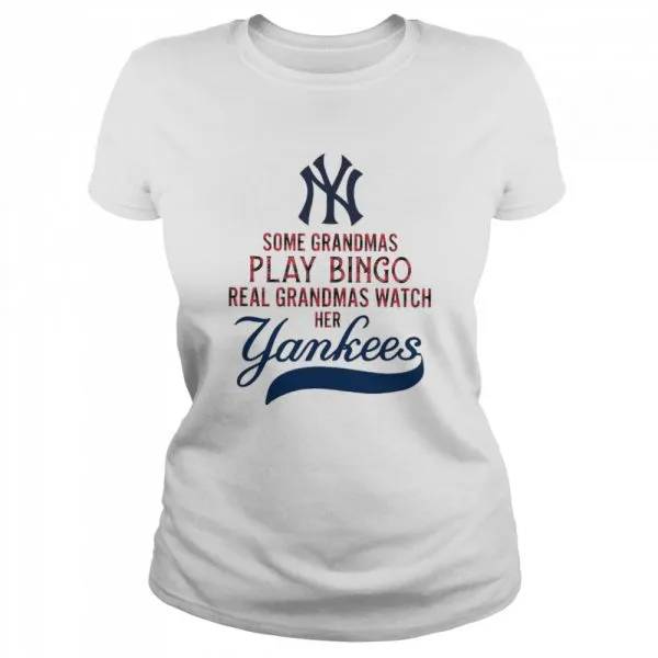 Some grandmas play bingo real grandmas watch her yankees shirt - Image 2