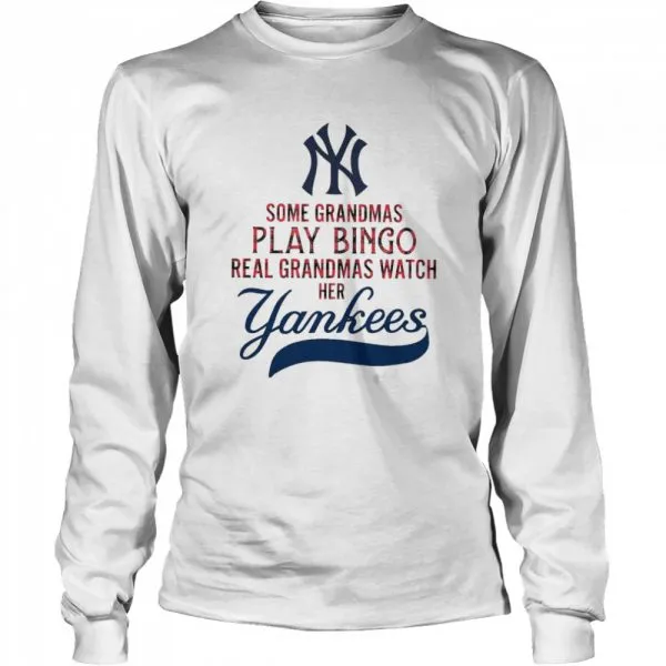 Some grandmas play bingo real grandmas watch her yankees shirt - Image 3