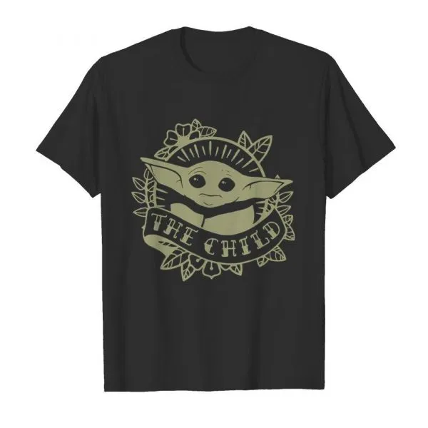 Star Wars The Mandalorian The Child Traditional Portrait shirt - Image 2