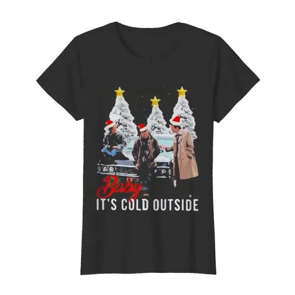 Supernatural baby its cold outside Christmas shirt - Image 3