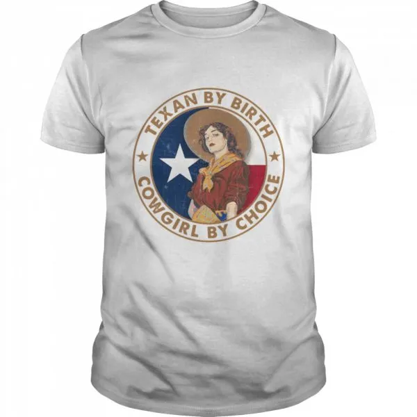 Texan By Birth Cowgirl By Choice Classic Mens T-shirt - Image 2