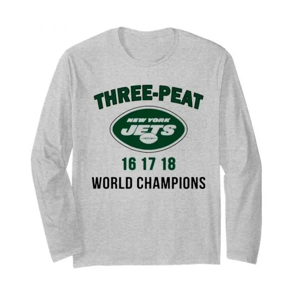 Three Peat New York Jets world Champions shirt - Image 4
