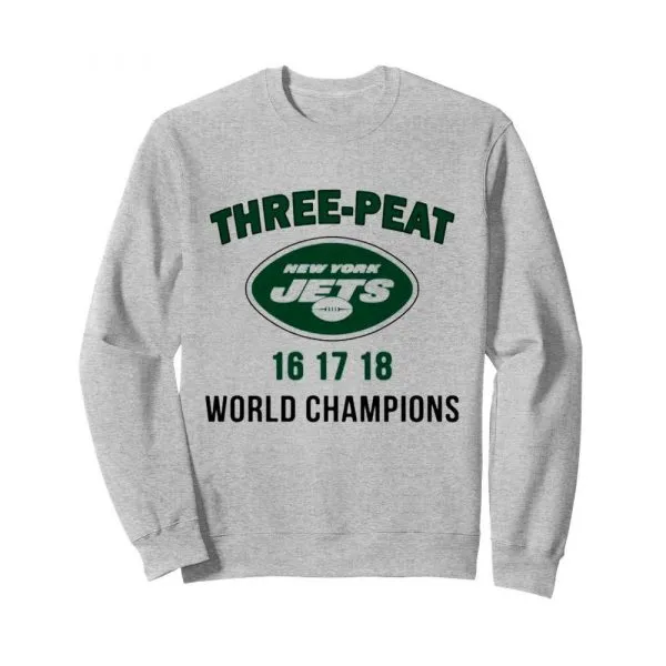 Three Peat New York Jets world Champions shirt - Image 5