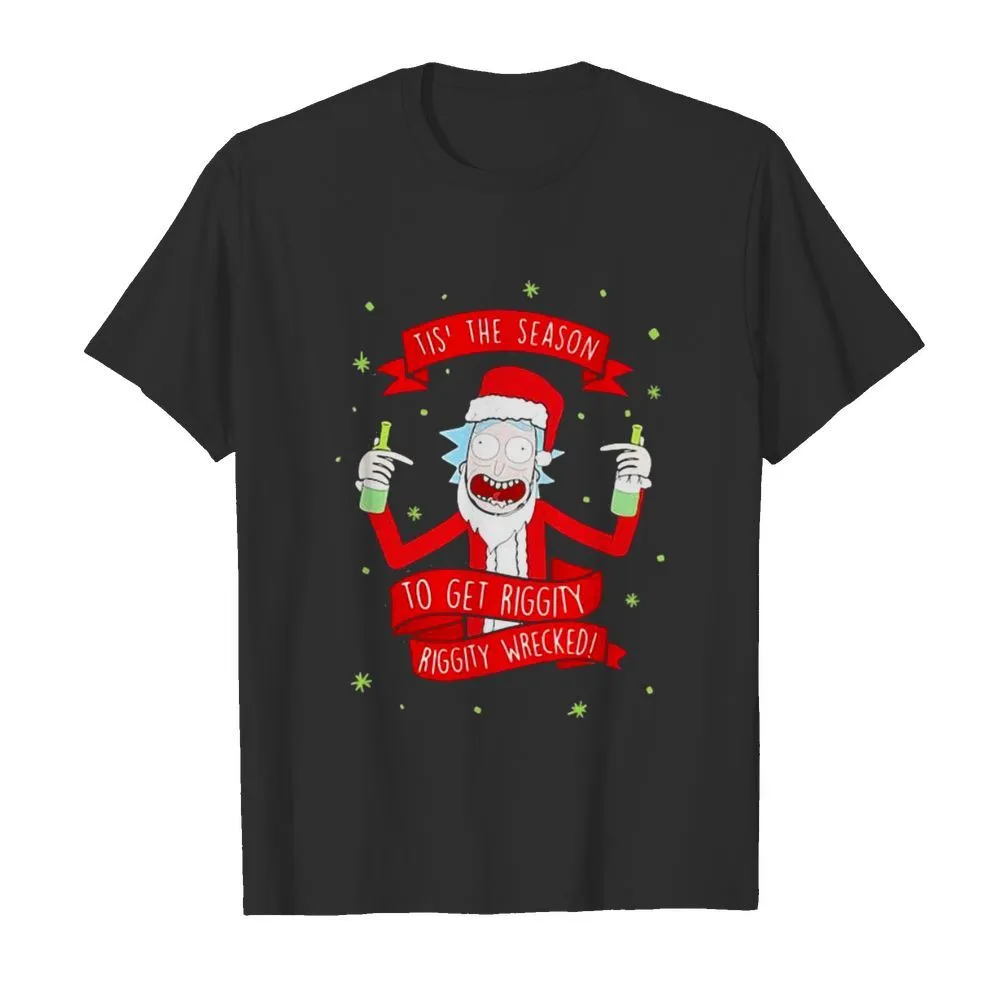 Tis the season to get riggity riggity wrecked Rick and Morty shirt