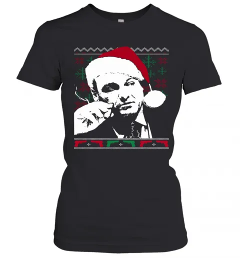 Tony Soprano Ugly Christmas T-Shirt Classic Mens T-shirt - Image 3