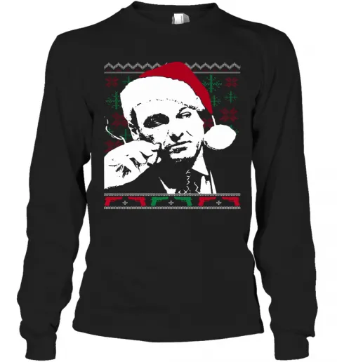 Tony Soprano Ugly Christmas T-Shirt Classic Mens T-shirt - Image 4