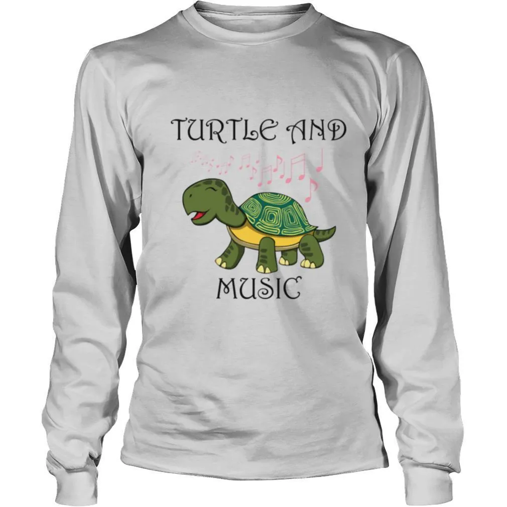 Turtle and Music Singing Tortoise Musician shirt - Image 3