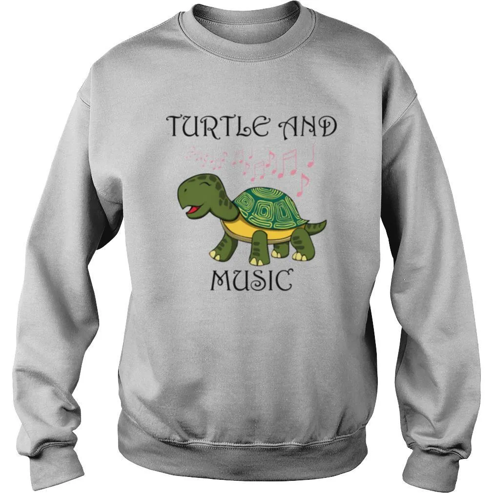 Turtle and Music Singing Tortoise Musician shirt - Image 4