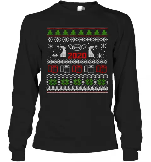 Ugly Christmas Sweater 2020 Toilet Paper Pandemic Funny Xmas Gifts T-Shirt Classic Mens T-shirt - Image 4