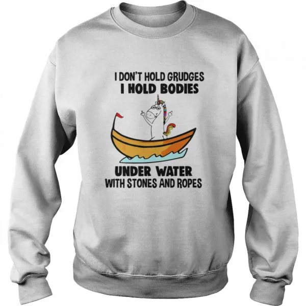 Unicorn I Dont Hold Grudges I Hold Bodies Under Water With Stones And Ropes Classic Mens T-shirt - Image 5