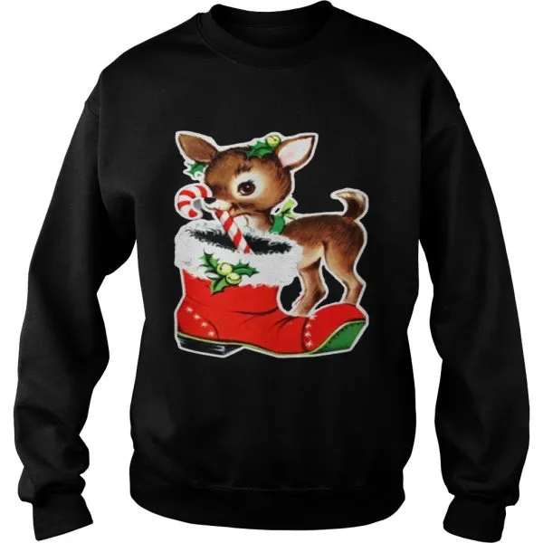 Vintage Cute Reindeer Holiday Unisex - Image 5