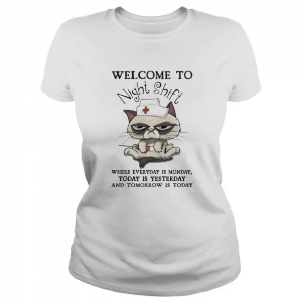 Welcome To Night Shift Classic Mens T-shirt - Image 3