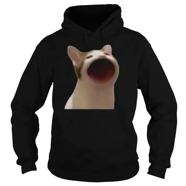 Wide Mouth Cat Meme Popping Cat Meme Singing Cat Meme shirt - Image 5