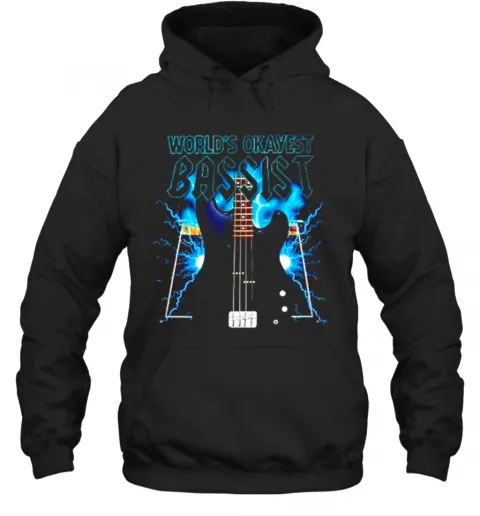 Worlds Okayest Bassist Guitar T-Shirt Classic Mens T-shirt - Image 6