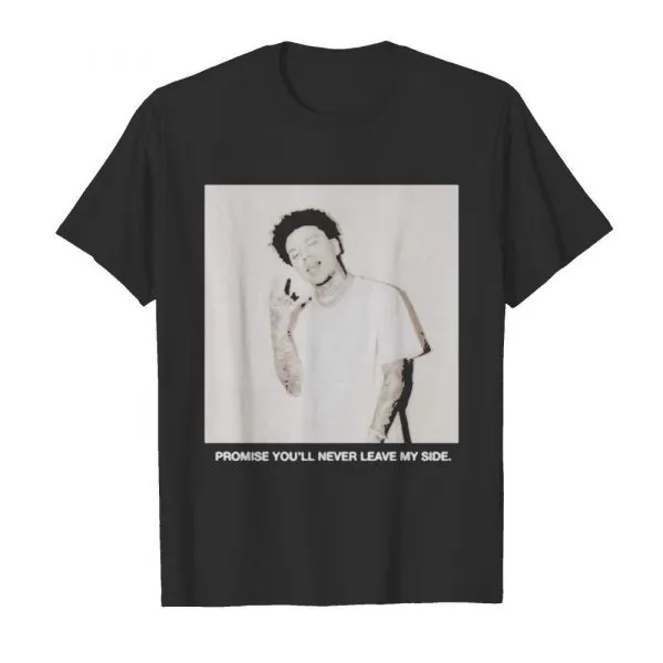 Yours truly clothing merch never leave shirt - Image 2