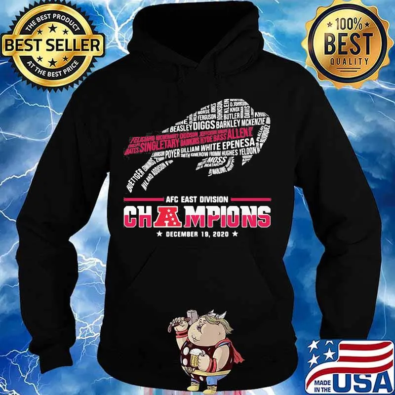Afc East Division Champions December 2020 List City New York Symbol Buffalo Shirt Hoodie
